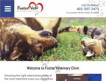 Tablet Screenshot of fosterpetvet.com